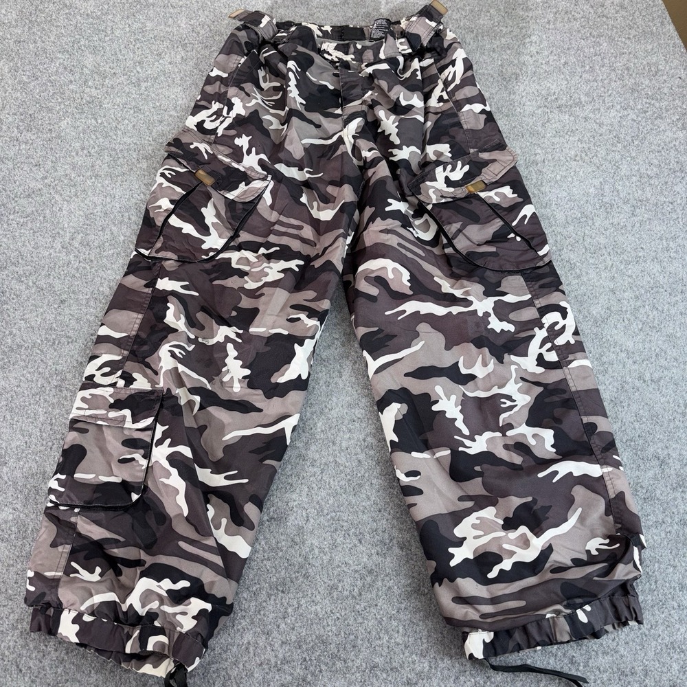 Athletic Works Pants Men's Medium Camo Cargo Streetwear Cargo‎ Thrashed Tactical